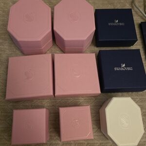 Swarovski Pink and Navy Blue Gift Boxes
